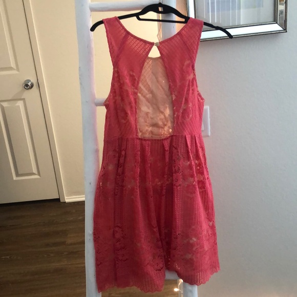 Free People Pink Lace Dress - Picture 2 of 6